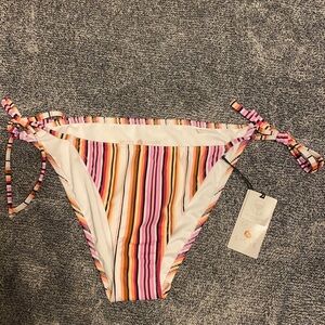 Shade and Shore Striped Bikini Bottoms